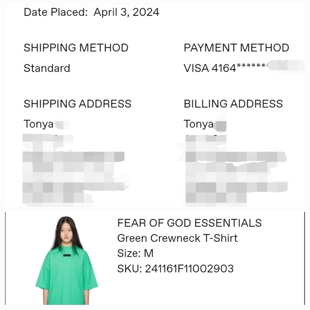 NWT Fear of GOD Tshirt - Picture 6 of 7